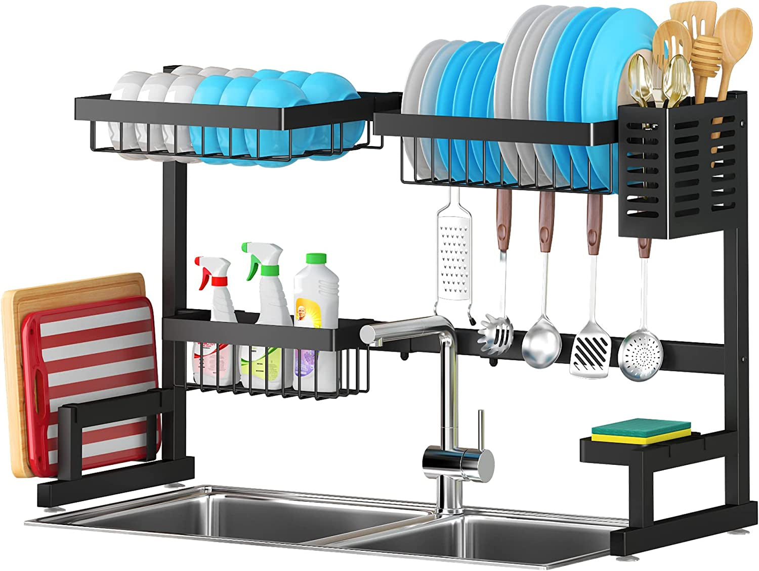 over Sink Dish Drying Rack (26