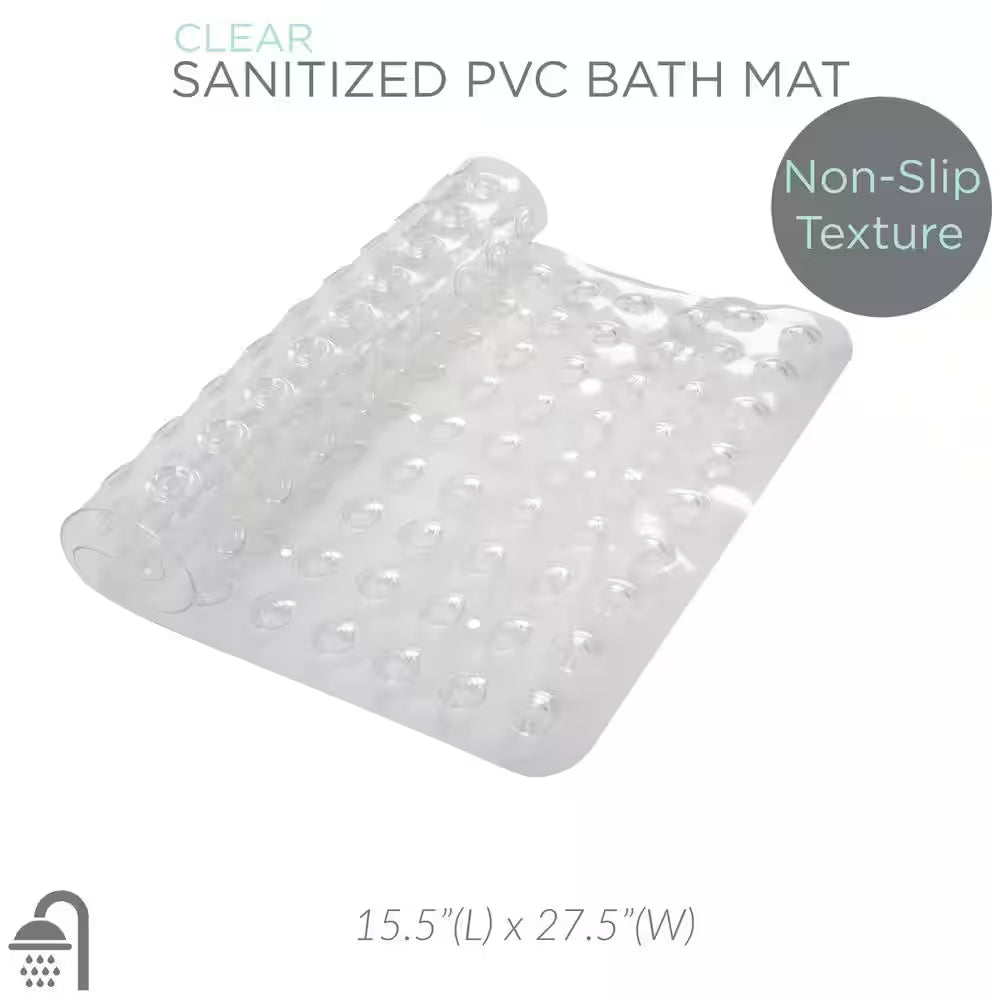 Sanitized Non-Slip Bath Mat in Clear