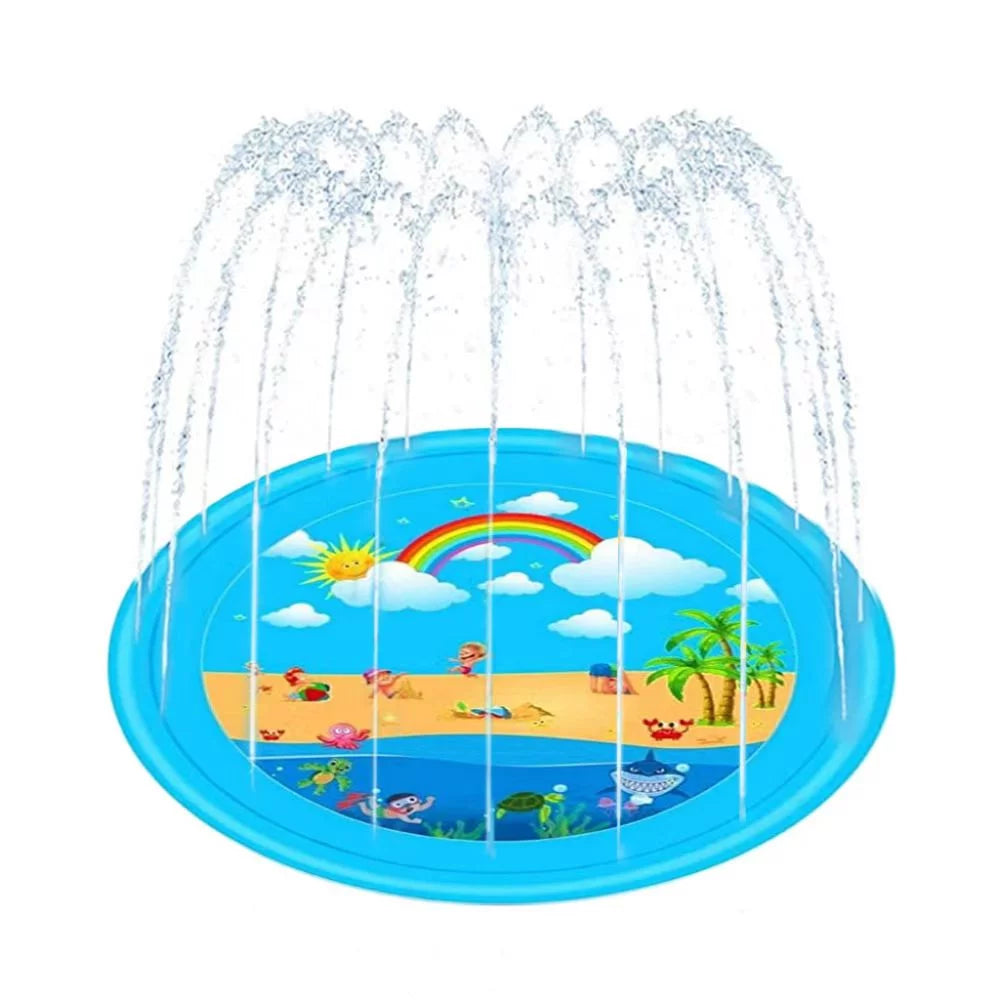 67" Inflatable Splash Pad for Toddlers, Outdoor Sprinkler for Kids, Dog Sprinkler Pool, Inflatable Water Toys Inflatable Wading Baby Pool