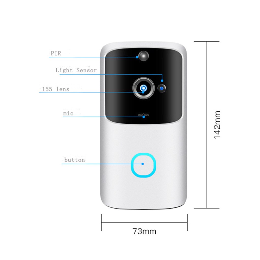 Wireless WiFi DoorBell Smart Video Phone Visual
