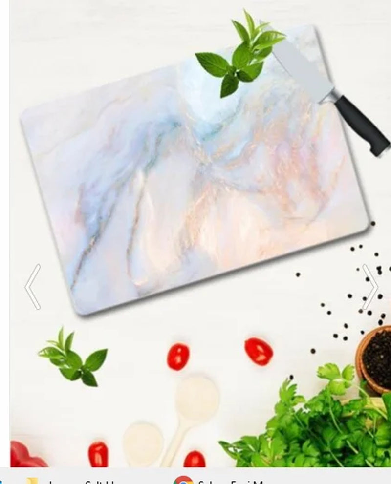 Marble Look Glass Cutting Board